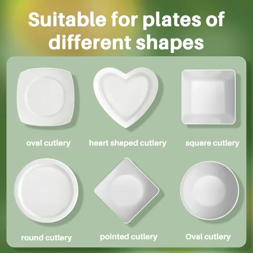Miniatura 6 de Sukh 100 fundas reutilizables para tazones, gruesas y resistentes, fundas elásticas para alimentos, elásticas, reutilizables, desechables