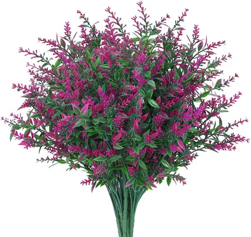 Miniatura 19 de GREENRAIN 8 ramilletes de flores artificiales de lavanda 3#amarillo