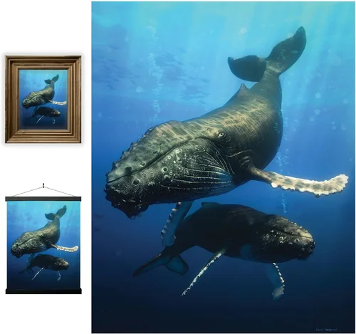 Miniatura 47 de Impresiones de arte de pared lenticular 3D LiveLife - El amor de un padre de Deluxebase. Póster 3D de león sin marco. Decoración de pared perfecta.