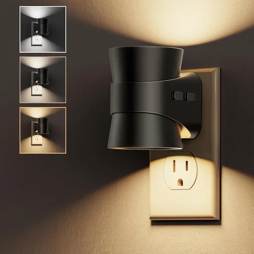 Miniatura 25 de L LOHAS LED Luz nocturna, luces nocturnas de burbujas enchufables a la pared, 3000 K/4000 k/5000 K, luz nocturna de temperatura de color ajustable