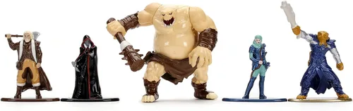 Miniatura 5 de Jada Dungeons & Dragons - Figuras coleccionables de metal fundido a presión de 1.65 pulgadas, paquete de 5, Wave 1, juguetes para niños y adultos