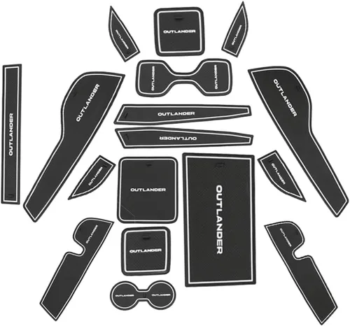Miniatura 24 de Great-luck Accesorios para el interior del automóvil, tapete de almacenamiento para puerta, tapete para portavasos, tapete antideslizante a prueba