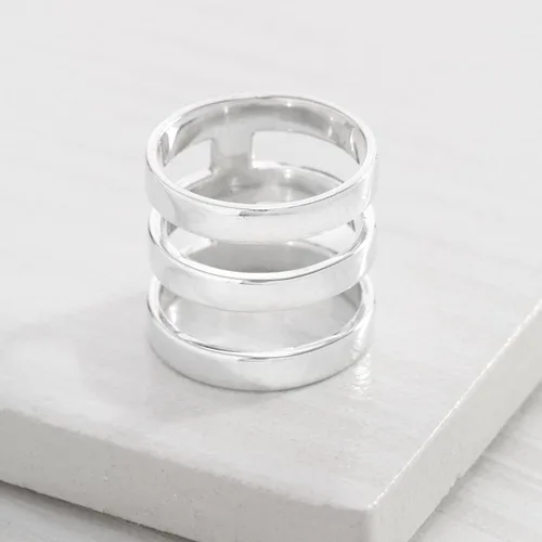 Miniatura 6 de Silpada Anillo de arte contemporáneo en plata de ley Plata de ley plata metal no conocido