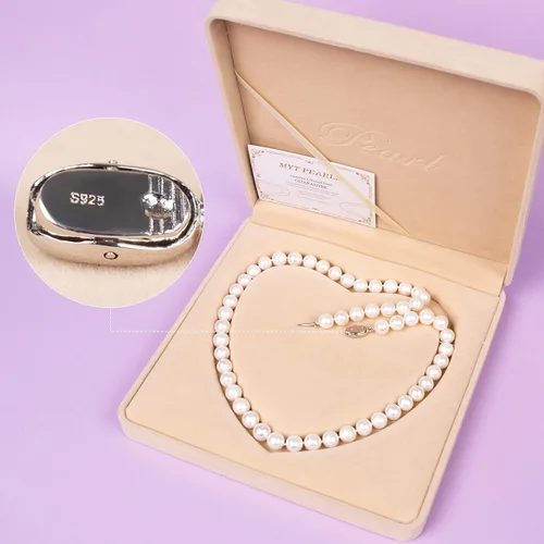 Miniatura 4 de Collar de perlas auténticas de calidad AAAAA cultivada en agua dulce 2024 para mujer, joyería fina, regalos para el día de San Valentín para ella