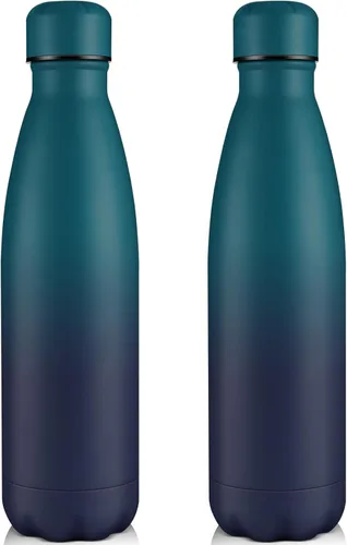 Miniatura 16 de Volhoply Botellas de agua aisladas de 25 onzas, paquete de 1/2/4, termo de acero inoxidable de doble pared que mantiene el frío y el calor, botella