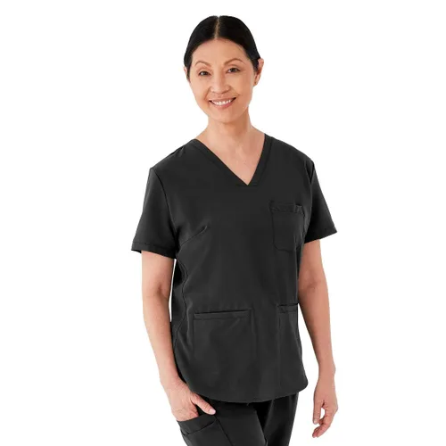 Miniatura 21 de ave. Lex - Blusa médica para mujer, estilo túnica, tela elástica en 4 direcciones, cómoda, de fácil cuidado, uniformes médicos para mujer