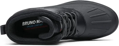 Miniatura 4 de Bruno Marc Botas de nieve impermeables aisladas para hombre, con forro de piel cálida, botas de invierno para exteriores