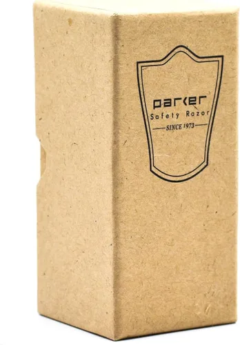 Miniatura 6 de Parker - Cepillo de afeitar de tejón puro de 3 bandas con cuerno sintético y mango cromado + soporte, nudo suave de 0.866 pulgadas para espuma