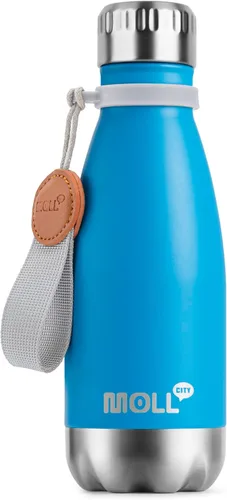 Miniatura 28 de Botella de agua para niños, botella de agua deportiva de acero inoxidable de 12 onzas con aislamiento al vacío para la vuelta a la escuela, botella
