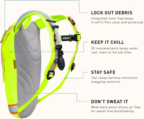 Miniatura 6 de CamelBak Hi-Viz 85oz Hydration Reservoir Industrial Pack