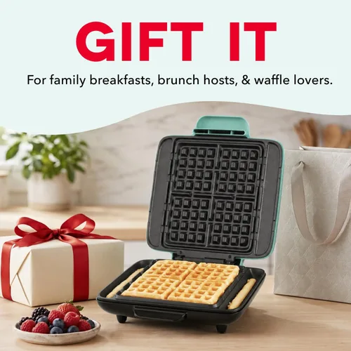 Miniatura 7 de DASH Miniwaflera sin goteo: Plancha para hacer wafles de 1200 W + máquina waflera para hacer wafles, papas hash brown, o cualquier desayuno