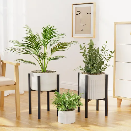 Miniatura 6 de Linpla Soporte de Metal Ajustable para Plantas de Interior y Exterior - Se Adapta a Macetas de 8 a 12 Pulgadas - Soporte para Macetas Moderno