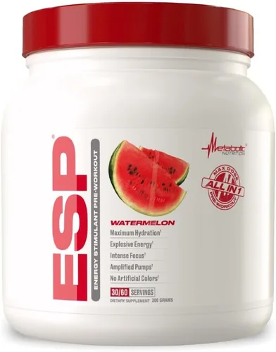 Suplemento de nutrición metabólica ESP. Suplemento energizante y estimulador de la resistencia de preentrenamiento. Mayor energía y concentración,