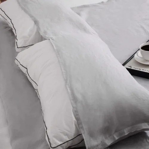 Miniatura 4 de S VICTORY SYMBOL Sábana de cama portátil 100% lino, forro de saco de dormir para hotel y viajes, saco de dormir para adultos, ultra ligero con Gris