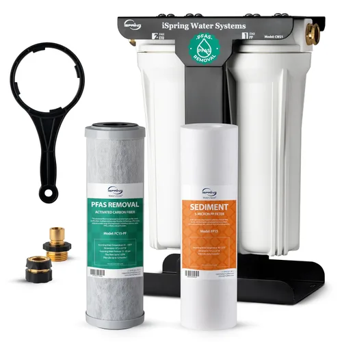 Miniatura 13 de iSpring CW31 Sistema de Filtro de Agua para RV, Sistema de Filtración de Agua de 3 Etapas para RV para Campistas, Conectores Rápidos de Manguera