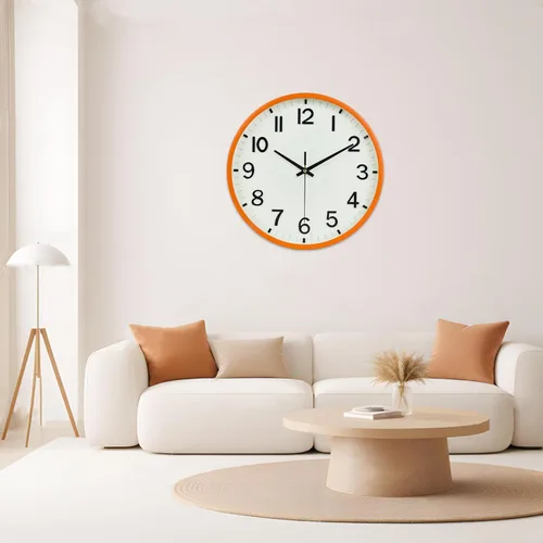 Miniatura 8 de Wall Clock, Modern 8 Inch Small Wall Clocks Battery Operated, Silent Non-Ticking Analog Classic for Office, Home, Bathroom, Kitchen, Bedroom