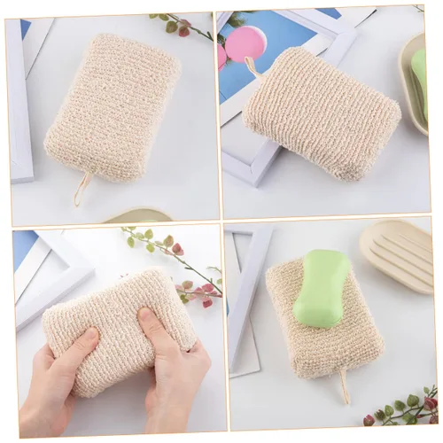 Miniatura 3 de Outanaya 2 toallas hidratantes para ducha, esponja natural, esponja para el cuerpo, esponja natural, esponja para el cuerpo, 2