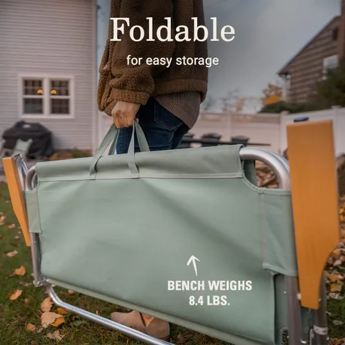 Miniatura 5 de Coleman Living Collection Banco Premium para Exteriores, Banco Plegable Ligero con Asientos para 2 Personas, Soporta hasta 450 libras, Ideal