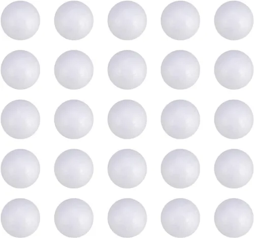 LOMIMOS 24 bolas de espuma, bolas redondas blancas de 2.0 in/2 pulgadas para arreglos florales, artes y manualidades, suministros de bricolaje