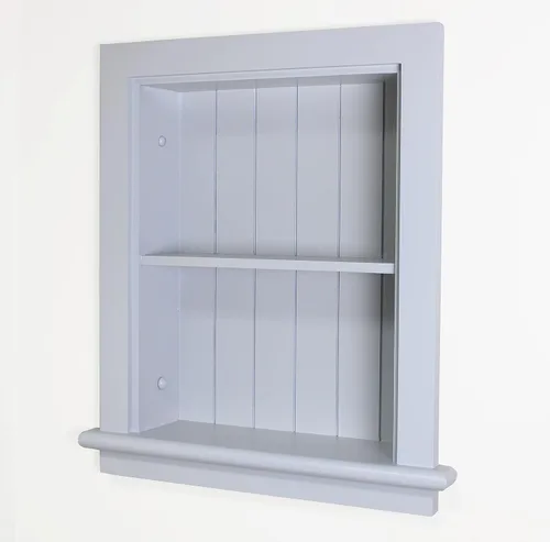 Miniatura 6 de Aiden - Botiquín de repuesto de pared empotrada de 14 x 18 pulgadas, inserto de gabinete de baño en la pared estante/estantes, fabricado en América