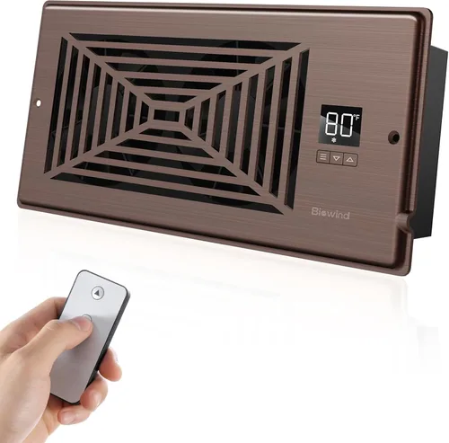 Miniatura 12 de BIOWIND Ventilador silencioso de refuerzo de registro se adapta a agujeros de registro de 4" x 10", ventilador de salida de aire acondicionado de 10