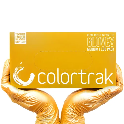 Miniatura 18 de Colortrak Luminous Collection - Guantes desechables de nitrilo, color lila escarcha, pequeños, de un solo uso, seguros para alérgicos, sin látex