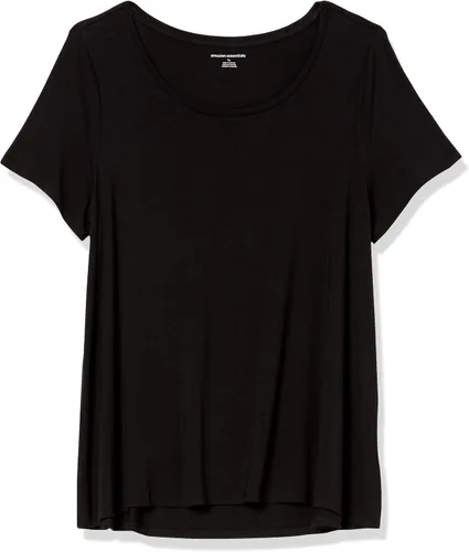Miniatura 5 de Tienda Essentials - Blusa con manga corta, cuello redondo y corte relajado para mujer (disponible en talla extragrande)