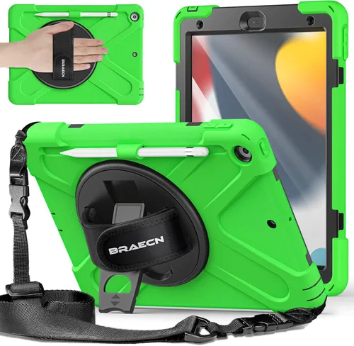 Miniatura 18 de BRAECNstock - Funda para Apple iPad de 9ª/8ª/7ª generación, de 10.2" 2021/2020/2019, funda protectora a prueba de golpes para iPad de 10.2 pulgadas