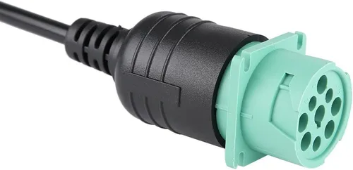Miniatura 8 de OBD2 Adaptador de cable de diagnóstico de camión de 9 pines a 16 pines OBD-ii macho a hembra, herramienta de escaneo de diagnóstico para motor