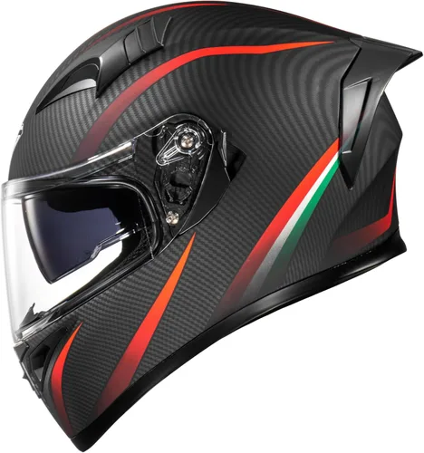 Miniatura 12 de KYPARA Casco de motocicleta de cara completa con visera interna tintada y aprobado por DOT para ciclomotor, ATV Cruiser Scooter