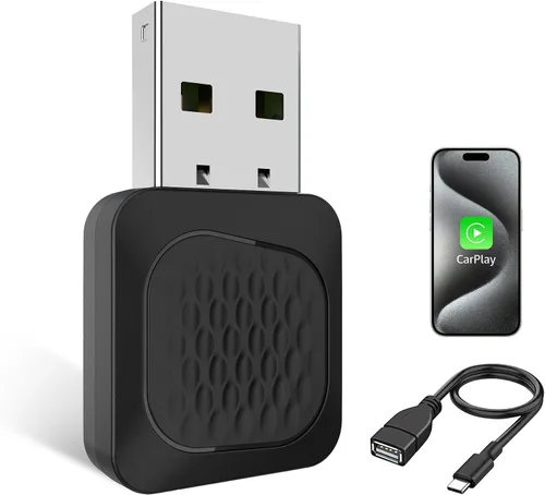 Miniatura 10 de Ayake Adaptador inalámbrico Android Auto, Edición Mini más pequeña, Convierte Android Auto con cable a inalámbrico, Adaptador Plug & Play, Diseño