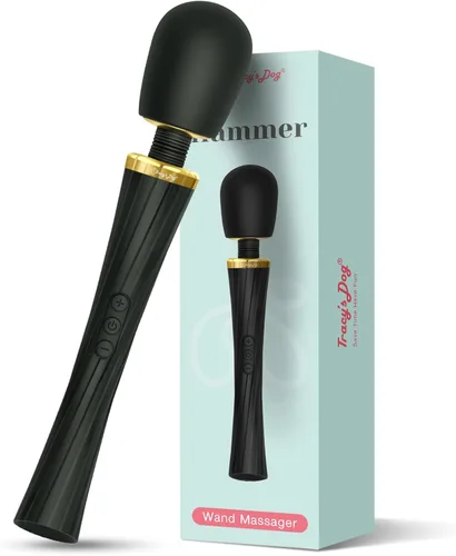Miniatura 12 de Tracy's Dog Vibrador de varita para mujeres, juguetes sexuales para adultos con 5 modos y 3 velocidades para estimulación del pezón del clítoris