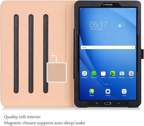 Miniatura 3 de Funda ProCase con soporte para Samsung Tab, múltiples ángulos de visión y bolsillo para documentos y tarjetas, Negro