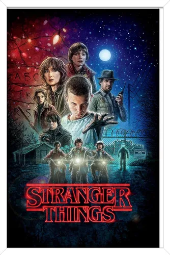 Miniatura 9 de Trends International Netflix Stranger Things - Póster de pared de una hoja, 14.725 x 22.375 pulgadas, versión enmarcada de madera de granero