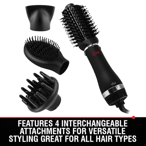 Miniatura 2 de CHI Volumizer - Cepillo de soplado 4 en 1, secador de pelo que crea un cabello suave, sedoso y brillante, cuatro accesorios intercambiables para un