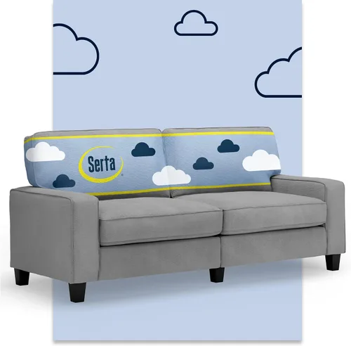 Miniatura 51 de Serta Palisades Sofás Tapizados para Sala, Sofá de Diseño Moderno, Tela, Beige