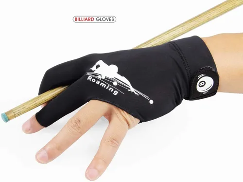 Miniatura 3 de Guantes de billar para hombres y mujeres, guantes de billar para mano izquierda/derecha, guantes de secado rápido de 3 dedos, ideales para tiradores