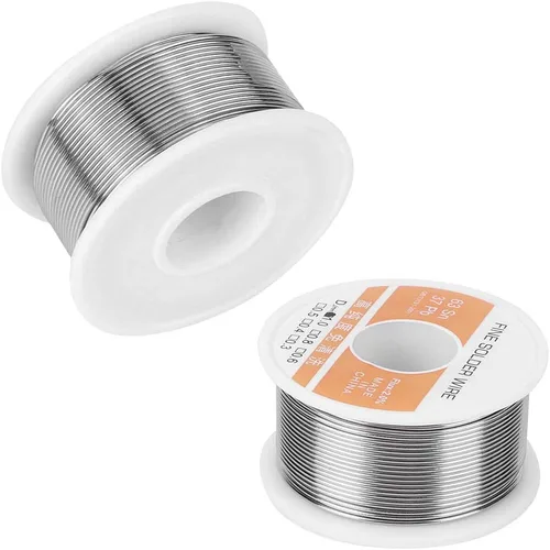 Miniatura 9 de Walfront Alambre de soldadura de núcleo de colofonia limpia, alambre de soldadura de plomo de estaño de alta pureza para reparación de electrónica