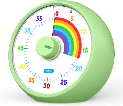 Miniatura 16 de Temporizador visual para niños, temporizador de cuenta regresiva de 60 minutos para aula, oficina, cocina, temporizador de escritorio, herramientas