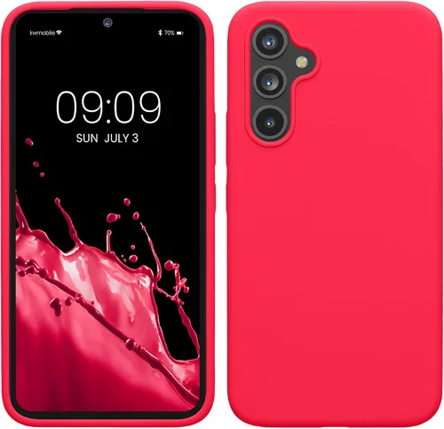 Miniatura 62 de kwmobile Funda Compatible con Samsung Galaxy A14 5G - Funda de teléfono de TPU y silicona con acabado suave - Verde Lima