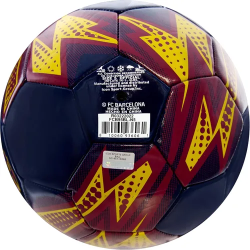 Miniatura 3 de Icon Sports Officially Licensed FC Barcelona Soccer Ball 95BL-Barcelona-Navy