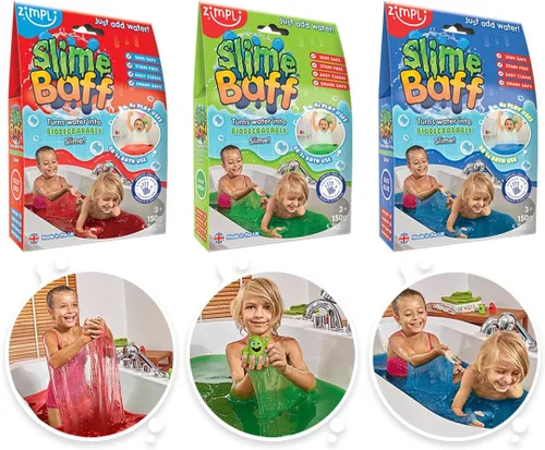 Miniatura 6 de 3 x Paquete de Gelli Baff de Zimpli Kids, Azul, Rojo y Verde, ¡Convierte el agua en sustancia colorida! Juguete sensorial y de baño para niños