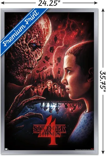Miniatura 3 de Trends International Netflix Stranger Things: Season 4 - Póster de pared de una hoja, 34 pulgadas de largo x 22.4 pulgadas, versión enmarcada