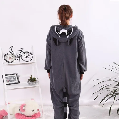 Miniatura 3 de WOTOGOLD Disfraz de cosplay de animales, mapache unisex para adultos