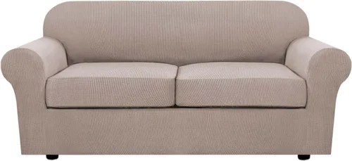 Miniatura 105 de H.VERSAILTEX - 3 fundas de sofá elásticas para 2 cojines de sofá. Fundas para muebles de sala de estar (funda base más 2 fundas de cojín de asiento)