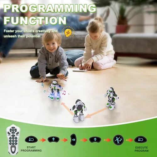 Miniatura 3 de Juguetes robóticos de regalo para niños: robot de control remoto programable con grabación de voz y control de gestos de baile, para niños pequeños