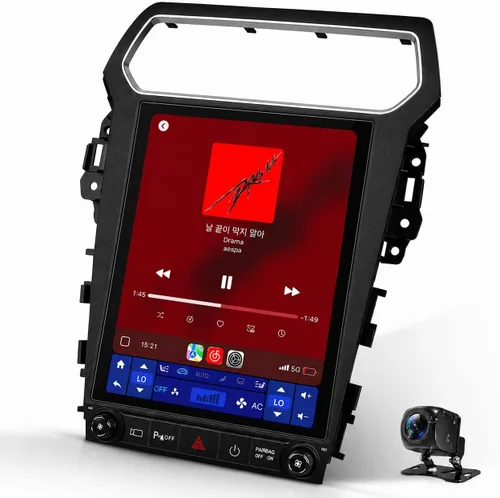 Miniatura 11 de (4 GB + 64 GB) Actualización estéreo de radio de coche para Ford Explorer 2011-2019, unidad principal de 8 núcleos, pantalla táctil de 9.7 pulgadas