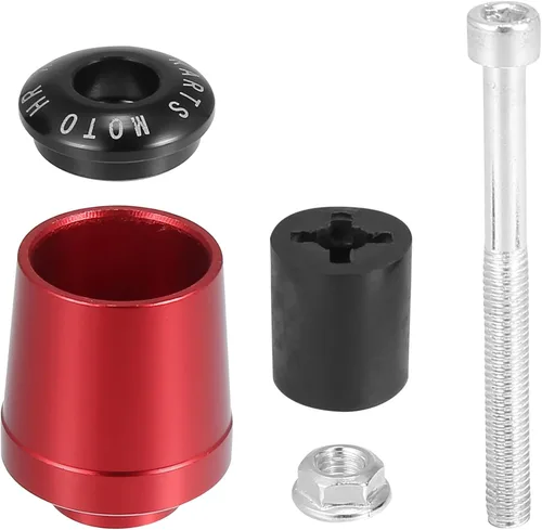 Miniatura 6 de Motoforti 1 par rojo motocicleta manillar extremo tapones 7/8 "0.866 in universal CNC aleación de aluminio para motocicleta scooter