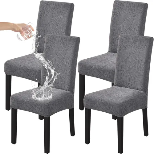 Miniatura 60 de HZDHCLH Juego de 6 fundas grises para sillas Parsons de elastano para comedor, fundas elásticas de elastano para sillas Parsons, fundas de asiento