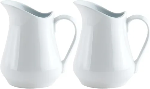 Miniatura 7 de HIC Kitchen - Jarra para cremas con asa, porcelana fina, capacidad de 32 onzas, para café, té, aderezos, salsas y salsas